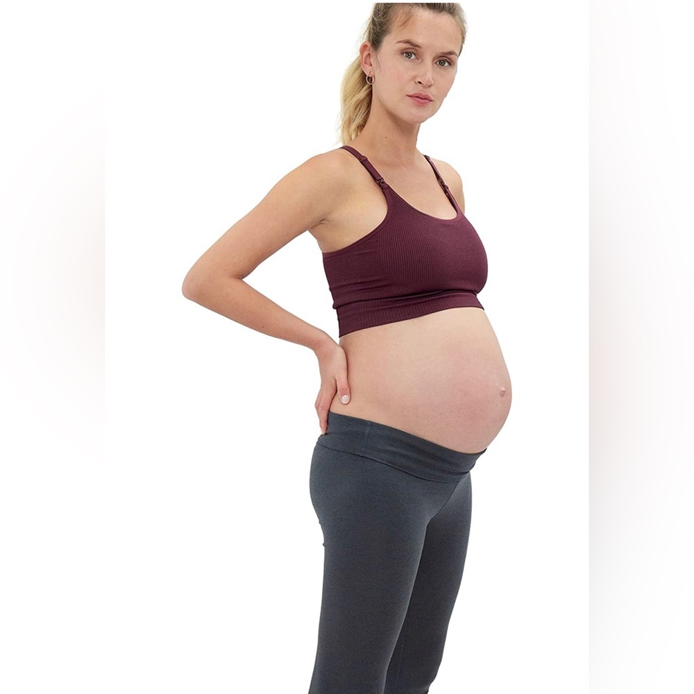 Ingrid & Isabel Fold Down Active Leggings Soft High-Rise Maternity